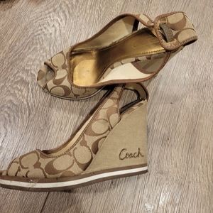Coach wedge sandals
